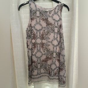 Max Studio Blush Floral Sleeveless flowy tunic like new 5 for $30